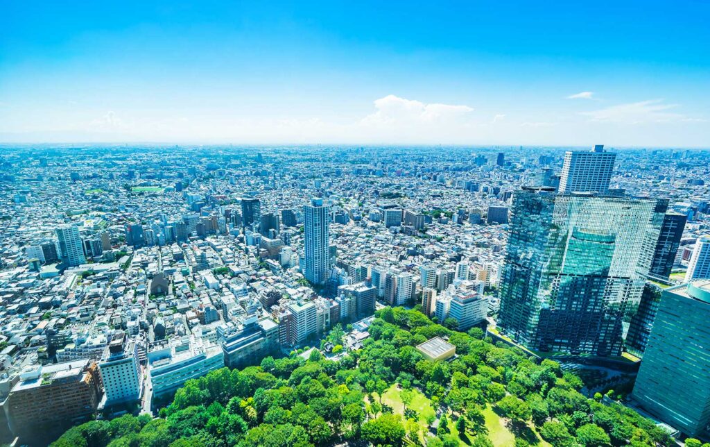 東京のオフィスビルの風景